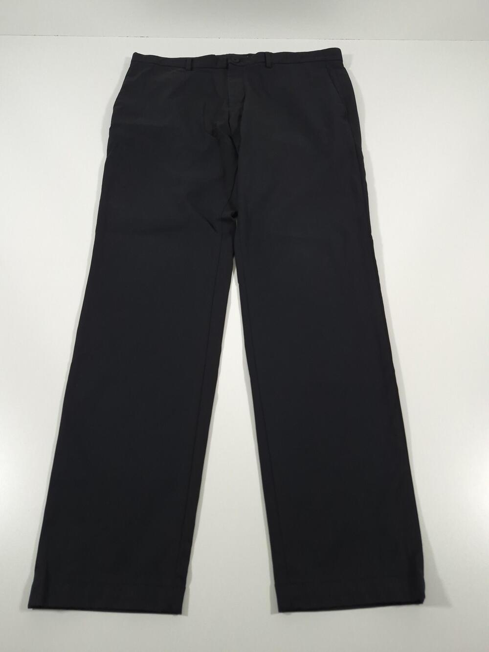 Theory Zaine SW Neoteric Pants Mens 36x32 Black Stretch Chino Casual Workwear